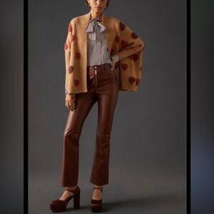 Anthropologie Heart Cardigan Sweater OS